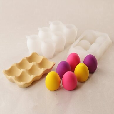 Dinara Kasko rankų darbo silikoninė forma "Easter Eggs box" 4