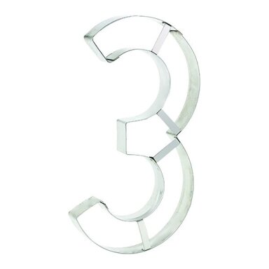 Konditerinė forma skaičius "3" (32 x 18 cm) Konditerinė forma skaičius "3" (32 x 18 cm)
