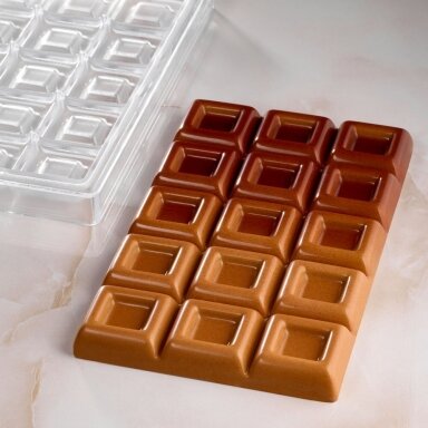 Polikarbonatinė forma plytelė (PC5051) "Maxi Choco by Davide Comaschi" Polikarbonatinė forma plytelė (PC5051) "Maxi Choco by Davide Comaschi"