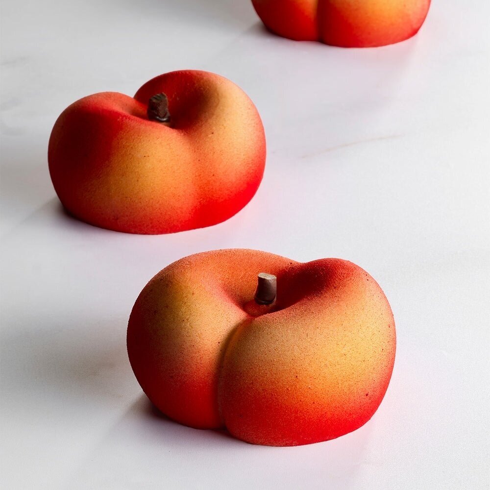 Silikoninė forma "Flat Peach" (PX43145) (120ml) 3