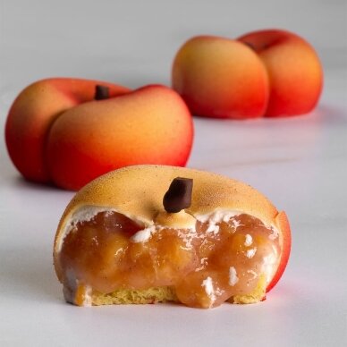 Silikoninė forma "Flat Peach" (PX43145) (120ml) 1