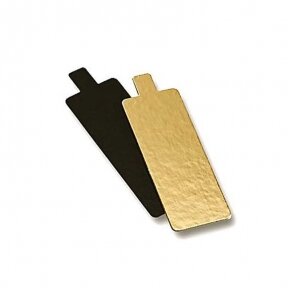 Stačiakampiai dvipusiai 13x4,5 CM (auksas/juoda)